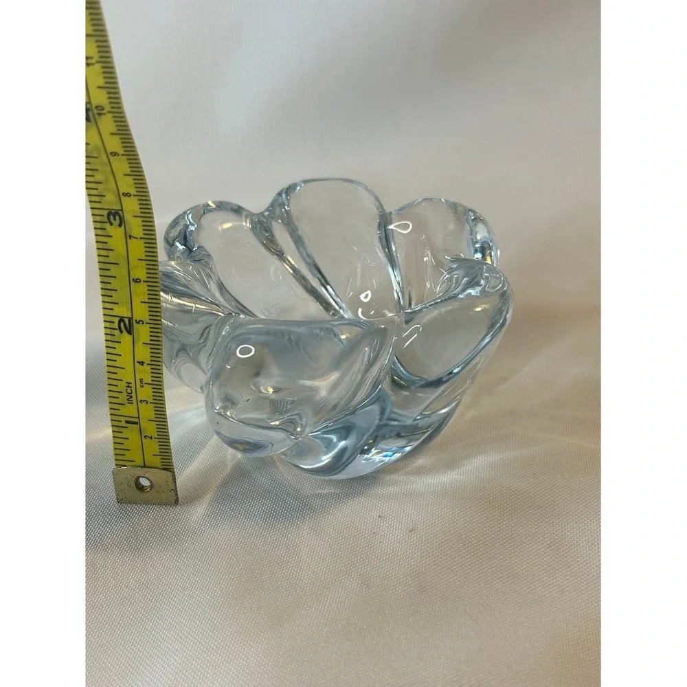 Orrefors Sweden Vicke Lindstrand Stella Polaris Votive and Bowl Set‎ Mid Century